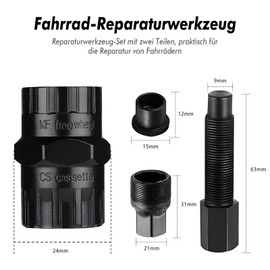 Riceel Bicycle Lock Ring Tool Set, 42 mm Bicycle Bottom Bracket Tool with 8 Teeth, Bicycle Crank Puller, Crank Arm Puller for Many Bicycle Types (Black1)