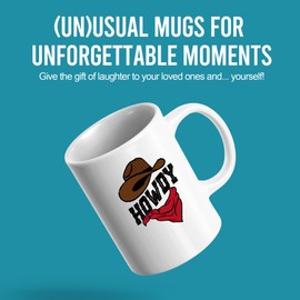 Howdy Cowboy Gifts For Men Dad Uncle Grandpa Brother Cowboys Mugs Western Gifts Novelty Drinkware Ceramic Mug 11 oz White