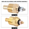 CYSFETENA Metal Water Temperature Sensor,Golden Coolant Temp Sensor,Accurate Temperature Sending
