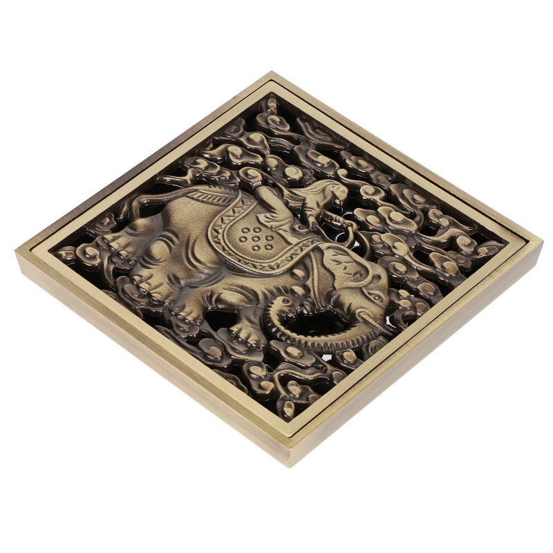 Floor Drain Antique Full Copper Shower Drain Kit for Kitchen