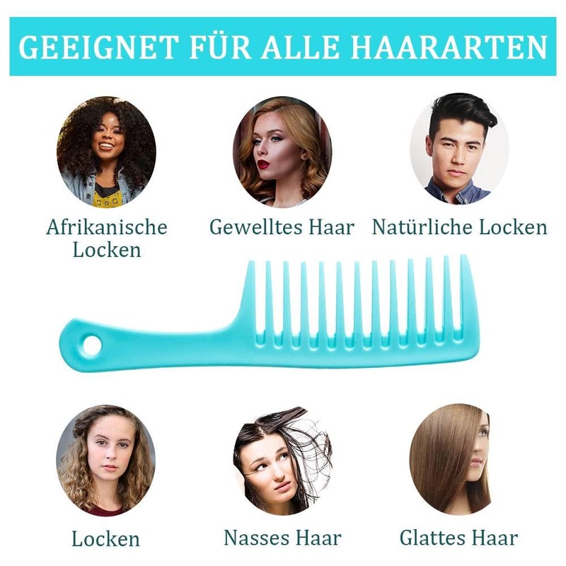 Funalix Wide Tooth Comb, Hairdressing Combs - Smooth, Durable and