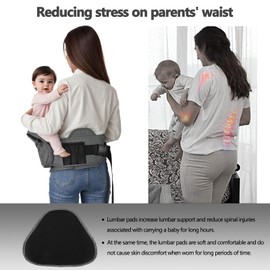 Baby Hip Seat Carrier, Adjustable New ErgonomicHip Seat Baby Carrier with Non-Slip Hip Seat Surface, Extended Waistb & Breathable Mesh forToddlers & Newborns (Leopard)