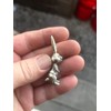 Solid Silver Handmade Rabbit pendant - 20 grams 999 Fine