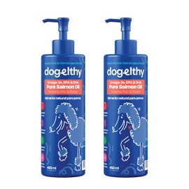 Dogelthy Pure Salmon Oil Aceite de Salmon con Omega 3,6 y 9 para Perro