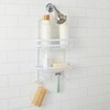 Bath Bliss Shower Head Caddy, Suction Cup Backing, 2 Tier