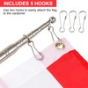 DOINEUFL Telescopic Flag Pole, Handheld Telescopic Pole, Extendable Flag Pole