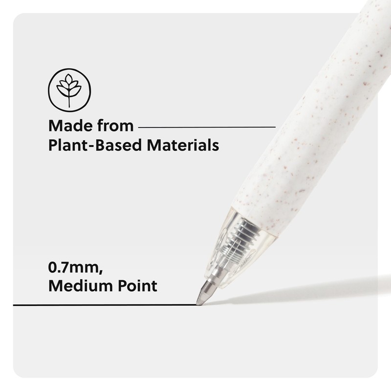 U Brands U-Eco Recycled Gel Click Pens, Set of 4,