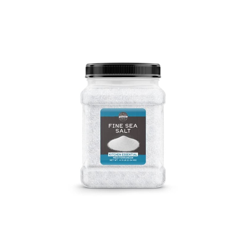 Birch & Meadow 4.5 lb of Fine Sea Salt, Kitchen