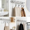 YTgilo 10PCS Stainless Steel Short Tail Hook Clips Multifunctional Strong