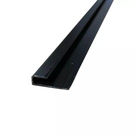 Mr Metal Aluminum J Channel Trim Aluminum Trailer RV Black Capping 92" Long 7/8" Tall 1/8" Inside