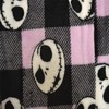MJC Womens Nightmare Before Christmas Jack Skellington Plaid Plush Lounge