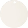 Terracotte Plate, D: 15 cm, Thickness 0,5 cm, White, 1pc