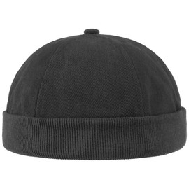 Hutshopping Cotton Docker Cap Men's Hat 100% Cotton Docker One Size (54-61 cm) Cap with Velcro Fastener in Various Colours Can be Worn All Year -