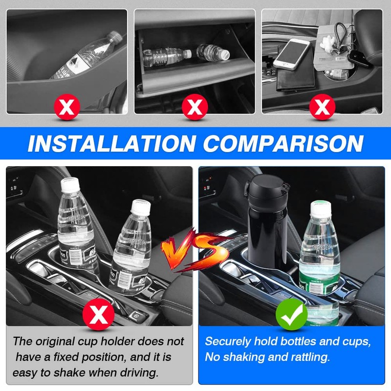 Autorder Center Console Cup Holder Insert for Buick Envision 2021