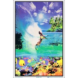 Surf Reef - Laminated - Blacklight Poster - 23.5" x 35.5"