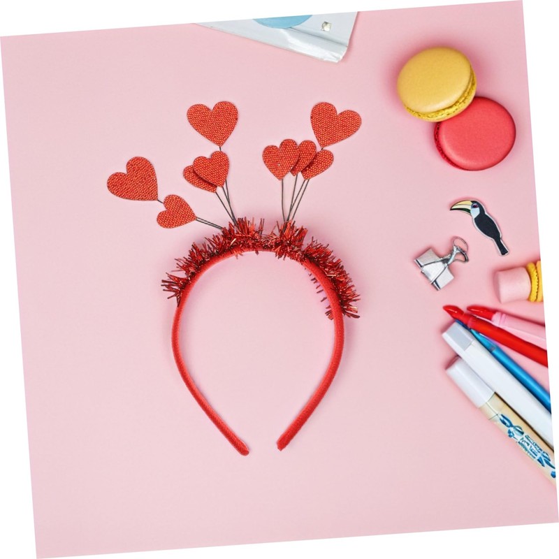 Baluue Heart Headband Valentine's Day Party Hair Accessory Adorable Heart