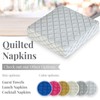 Silver Spoons DISPOSABLE QUILTED COCKTAIL NAPKINS European Made for Upscale