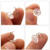 200 pcs Transparent Plastic Head Screw Nail for Upholstery and