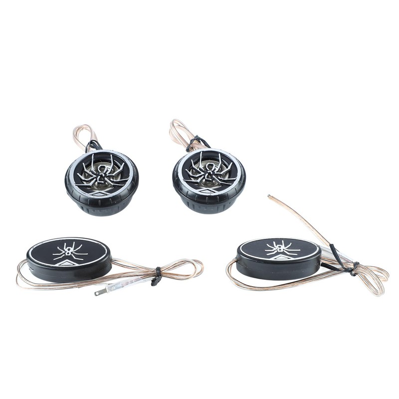 Car Loudspeakers Stereo Round Tweeter with Chrome Plated Spider Pattern