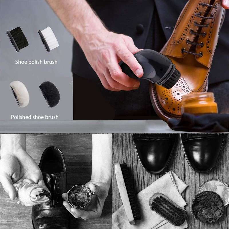 Sansent Electric Shoe Shine Kit, Electric Shoe Polisher Brush Shoe