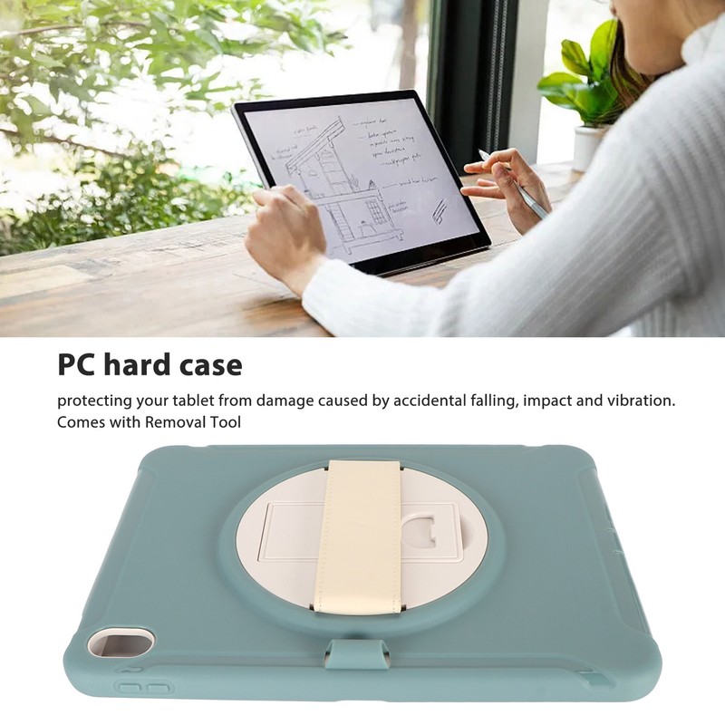 Tablet Case Hard PC Precise Cutouts Hand Strap 360 Degree