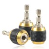 Mesee 3 Pcs Self-locking Drill Bit Holder 50mm, 1/4 Inch