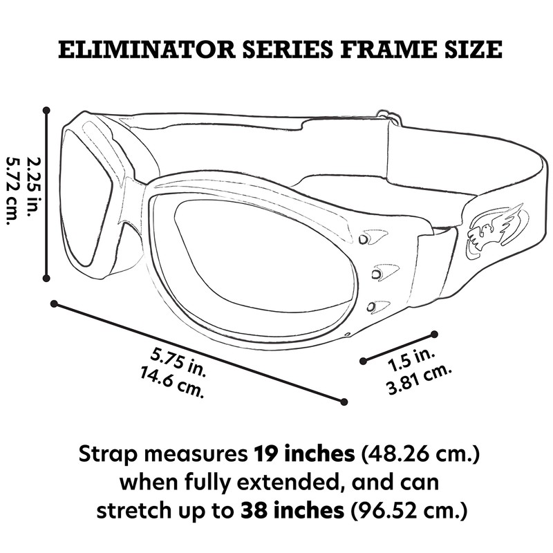 Global Vision Eliminator Dirt Bike Padded Motorcycle Riding Goggles for