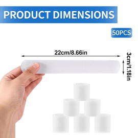 YOCDNOV Pack of 50 Snap Bracelets Children's Set – Snap Bracelet Clapping Bracelet, DIY Snap Bracelets, Empty Slap Bracelets Set for DIY Snap Bracelets Children's Birthday Boys and Girls