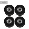 4PCS Fitness Trolley Seat Rail Rollers Water Resistance Rowing Machine