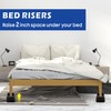MixDora Bed Risers 2 Inch Furniture Risers Square Chair Risers