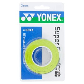 YONEX Super GRAP Racquet Overgrip (Citrus Green, 3-Pack)