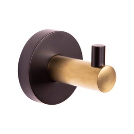 Design House 582734-BGD Kelton Bademantelhaken, mattschwarz, satiniert gold