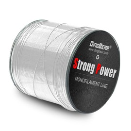Dingbear White Nylon Fishing Line Monofilament Nylon Fishing Line with Strong Tension (200m/1.5# 5.5LB/0.20mm)