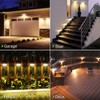 CLAONER Solar Lights Outdoor [𝟔 𝐏𝐚𝐜𝐤/126 LED], Wireless Motion Sensor