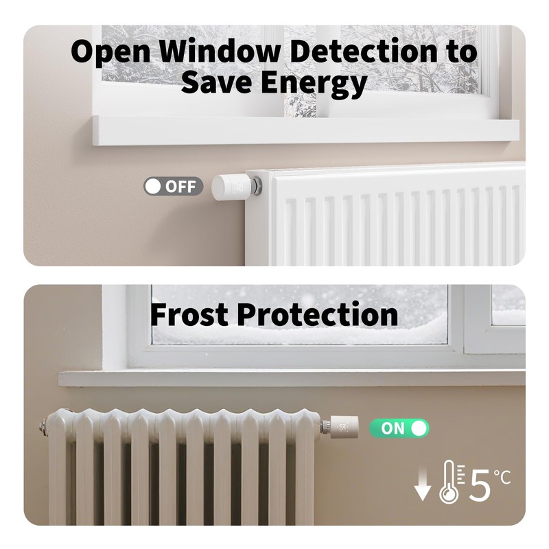 Aqara Zigbee/Thread Smart Radiator Thermostat W600 (Upgraded Version), Heating Control