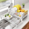 SNTD Dish Drying Rack - Extendable Dish Rack, Large Sink