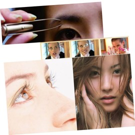 SAFIGLE Led Eyebrow Tweezer Eyebrow Hair Removal Led Light Eyelash Tweezer Push Button off Compact Design