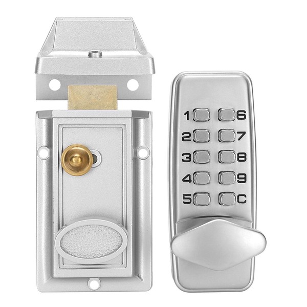 Keyless Entry Door Lock, Digital Code Lock, Completely Mechanical Push