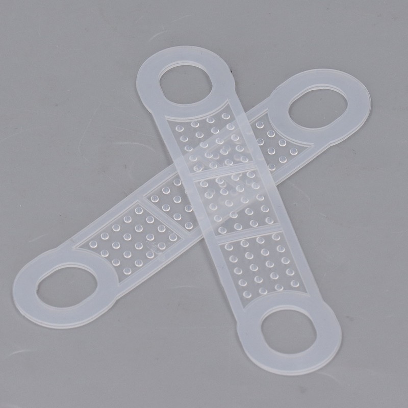 100pcs Clear Non Slip Silicone Clothes Hanger Grips Increased Friction