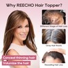 REECHO Hair Toppers for Women Real Human Hair, Seamless Human