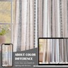 jinchan Linen Blend Boho Curtains for Living Room, 96 Inch