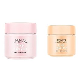 Ponds Cuidado Facial Fruity Hydra Fresh Sandía, Gel Hidratante, 110 g  Cuidado Facial Fruity Hydra Fresh Naranja, Gel Hidratante, 110 G               