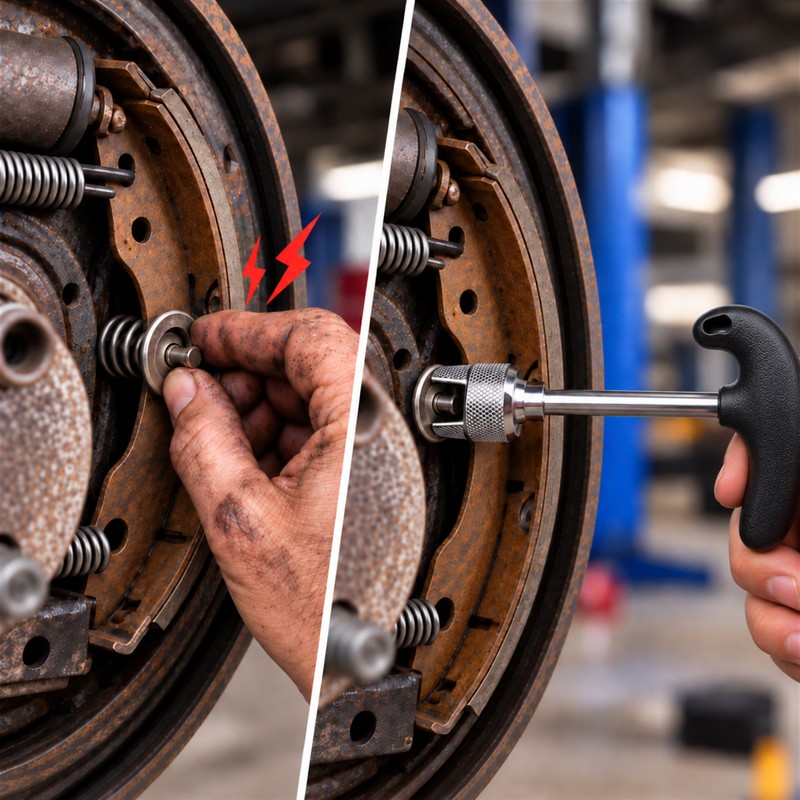 Drum Brake Spring Compressor Tool – Brake Spring Retaining Washer