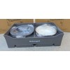 NAHANGPET 2-in-1 Elevated Slow Feeder Dog Bowls for Food and