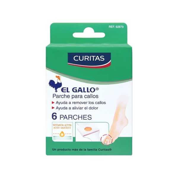Caja De Parches Para Callos Curitas El Gallo Con 6