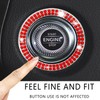 Luminuti Bling Crystal Push Start Engine Button Cover, Car Rhinestone