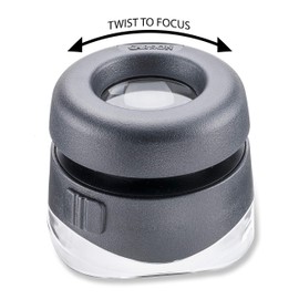 Carson VersaLoupe LED 10x Stand Magnifier with Focus Adjustment and Lighting (LH-50)