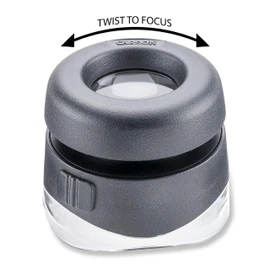 Carson VersaLoupe LED 10x Stand Magnifier with Focus Adjustment and Lighting (LH-50)