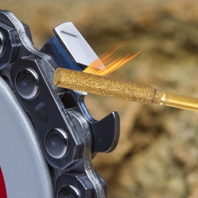 sourcing map 8pcs Diamond Chainsaw Sharpener Bits 5/32" 4mm Cylinder