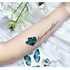 Butterfly Tattoo Sticker for Waterpark - Body & Face FG-032 Blue Butterfly 10ea